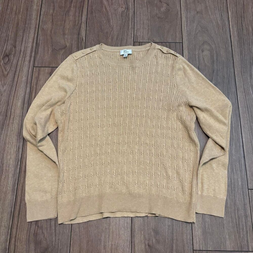 Kim-rogers Women's Tan and Cream Jumper